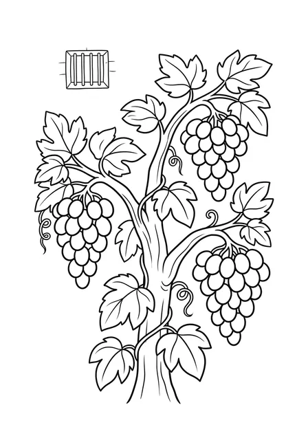 Ausmalbild zu „Josef im Gefängnis – der Mundschenk vergisst ihn“ (Vorschau)