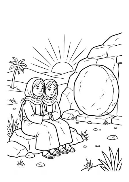 Ausmalbild zu „Der traurigste Freitag“ (Vorschau)